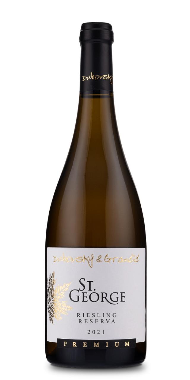 Rizling rýnsky (Riesling) RESERVA ST.GEORGE	2021	výber z hrozna, suché, reserva	Dubovský - Grančič